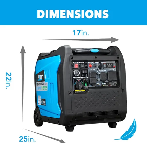 Vista 7 de Pulsar, generador inversor de 7,250 vatios de combustible dual sumamente silencioso con arranque remoto