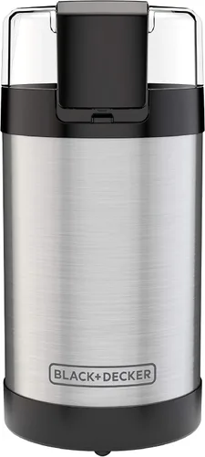 Vista 8 de BLACK+DECKER Molinillo de café One Touch, capacidad de grano de café de 2/3 tazas, molinillo de especias, control de botón de un solo toque, 150