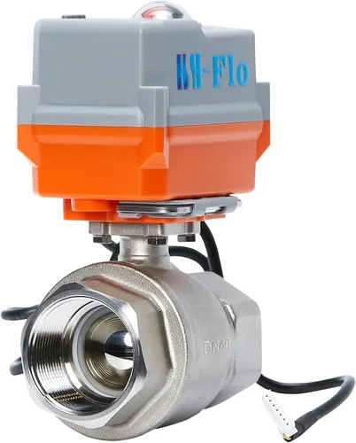 Vista 11 de 2 vías 1 "DN25 24VAC/DC 4-20mA/0-20mA Actuador proporcional de acero inoxidable 304 Válvula de bola motorizada de control de modulación integral