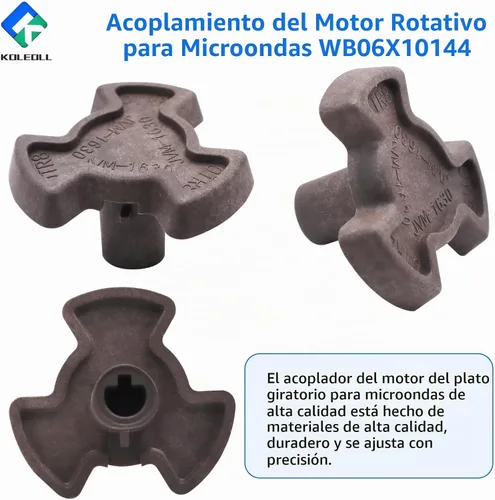 Vista 5 de WB06X10144 Acoplador de motor de placa giratoria de microondas compatible con GE Microondas DVM1850DM EMO4000J pieza de repuesto de microondas