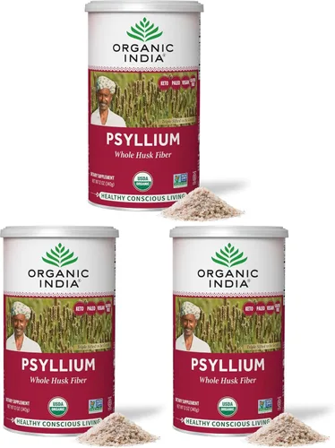 Vista 8 de Organic India Polvo entero de cáscara de psyllium orgánico, vegano