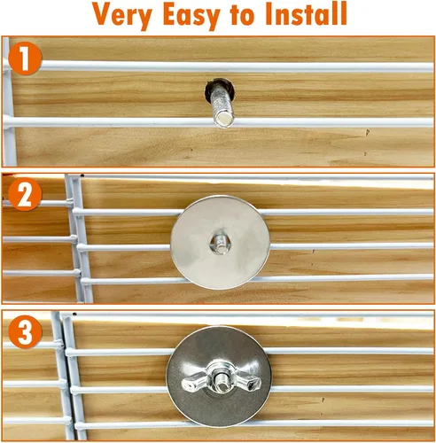 Vista 5 de kathson Plataforma de hámster con escalera de madera natural, juguete de escalada de chinchilla, jaula de rata, repisa de azúcar, accesorios