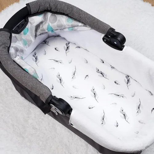 Vista 7 de PHF Juego de 2 sábanas de moisés 100% algodón, suaves, transpirables, cómodas, para bebés, niñas y niños, sábanas de alta calidad que se adaptan a