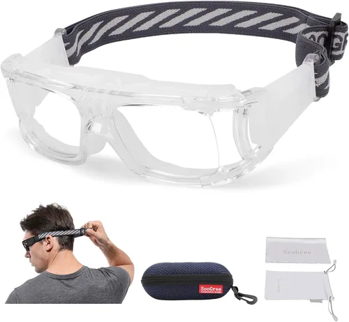 Vista 9 de SooGree Gafas deportivas para hombre, gafas protectoras antivaho para baloncesto
