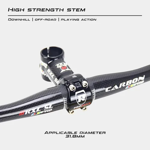 Vista 5 de RXL SL MTB Stem 31.8, manillar de fibra de carbono, 6 grados -60/70/80/90/100/110/120 mm