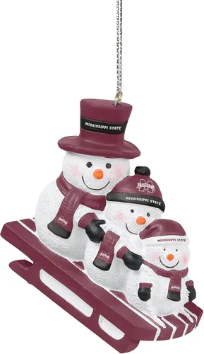 Vista 8 de FOCO NCAA Unisex-Adult Sledding Snowman Holiday Christmas Tree