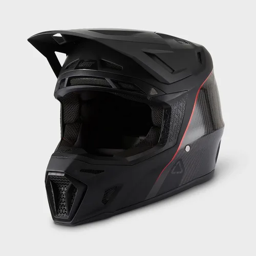 Vista 7 de Leatt Moto 9.5 Motocross Casco y Velocity 6.5 Kit de gafas con bolsa para casco Carbono