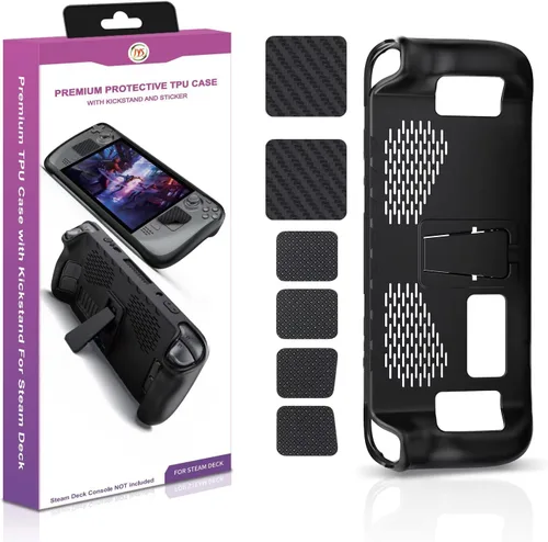 Vista 9 de Funda protectora con soporte para cubierta de vapor, funda de TPU suave y cubierta de vapor, protección completa para accesorios de cubierta