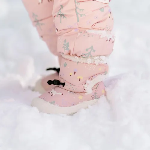 Vista 4 de JAN & JUL Botas de invierno resistentes al agua para niños pequeños y bebés