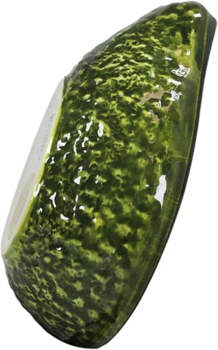 Vista 3 de Ebros - Cuenco pequeño de aguacate con media división, 7 pulgadas de largo para salsa, aperitivos, decoración del hogar, decoración de comida