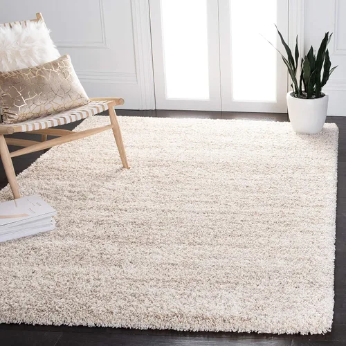 Vista 16 de SAFAVIEH Hudson Shag Collection - Alfombra decorativa de 2 x 3 pies, color marfil y azul marino, no desprende pelusa y de fácil cuidado, 2 pulgadas