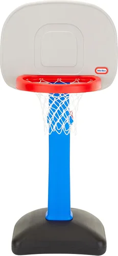 Vista 4 de Little Tikes – juego de baloncesto EasyScore, 3 balones de básquetbol, Azul