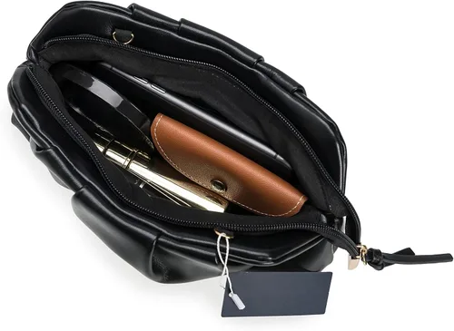 Vista 6 de CHARMING TAILOR Bolso tipo sobre elegante de cuero vegano suave con pliegues de PU para mujer