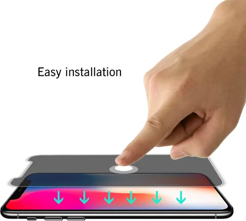 Vista 5 de Ailun Protector de pantalla de privacidad para iPhone 11 Pro/iPhone Xs/iPhone X [5.8 pulgadas], paquete de 2 fundas antiespía y protección privada