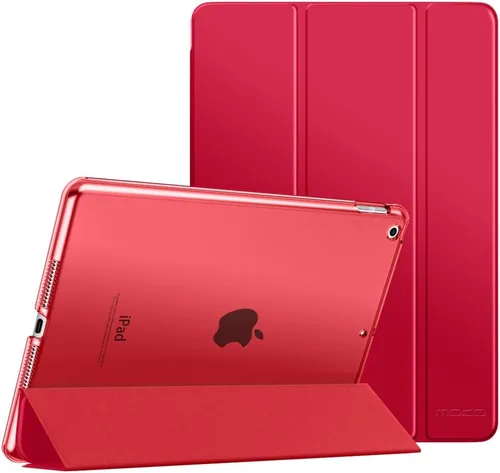 Vista 39 de MoKo - Funda compatible con iPad 2019, fina, ligera, inteligente, carcasa, cubierta de soporte con protector trasero traslúcido esmerilado 1-Oro Rosa
