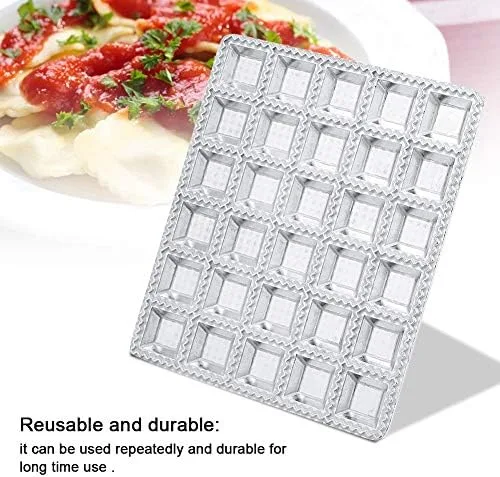 Vista 4 de Molde de ravioles de acero inoxidable, fabricante de moldes de pastelería de bolas de masa de ahorro de energía, utensilios de cocina, mini