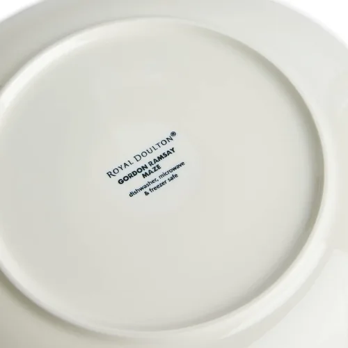Vista 7 de Royal Doulton Exclusivamente para Gordon Ramsay Maze Denim Line Juego de vajilla de 16 piezas