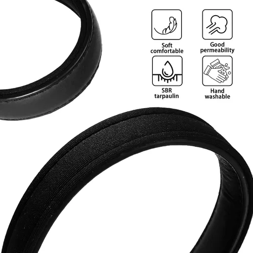 Vista 7 de Lmlpt Collar de cuero para perro, suave, acolchado, resistente, resistente, cómodo collar básico para mascotas con hebilla de metal ajustable a