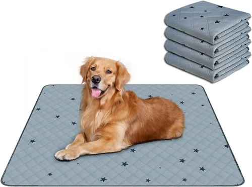Vista 11 de RIOUSSI - Almohadillas reutilizables para orina para perros, cachorros, lavables, absorbentes, a prueba de fugas Soft Material Non-Slip Bottom