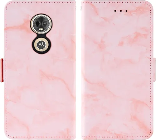 Vista 5 de Asuwish Funda compatible con Moto E5 Plus E 5 Supra y protector de pantalla de vidrio templado, soporte para tarjeta celular, soporte para tarjeta