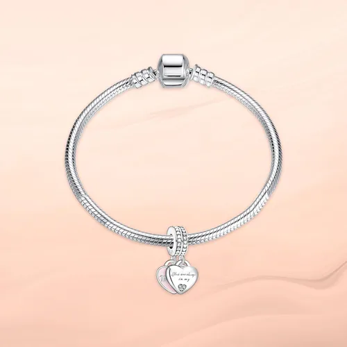 Vista 2 de Annmors Charms for Bracelets Family Animal Safety Chains Nature Dangle for Women Bracelets & Necklace Pendant