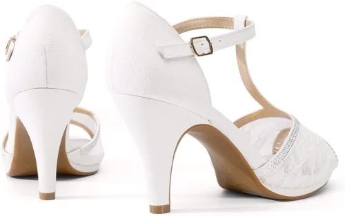 Vista 3 de Dream Pairs, Amore - Sandalias modernas para mujer, con tacón de aguja y puntera abierta