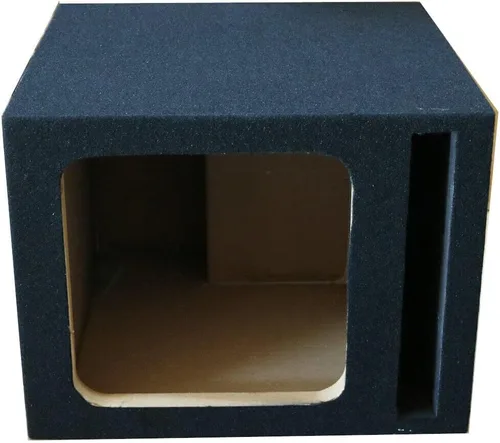 Vista 4 de Caja de subwoofer cuadrada ventilada con puerto individual de 12 pulgadas, madera MDF - CA-12PSK - Compatible con subwoofer Kicker L7 L5