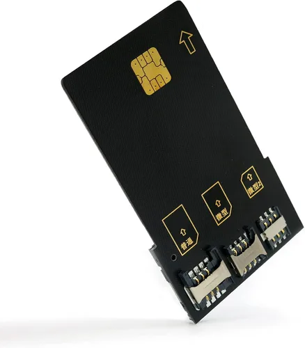 Vista 5 de 4 en 1 adaptador de tarjeta SIM de tarjeta inteligente para tarjeta IC, tarjeta SIM con 2FF 3FF 4FF Mini Micro Nano