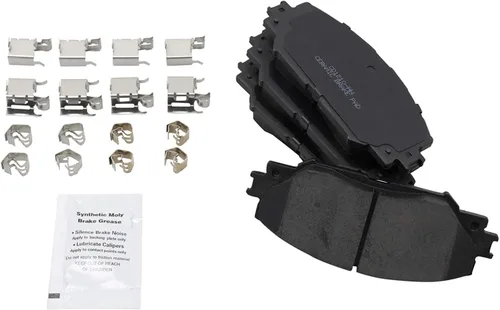 Vista 7 de TRQ Kit de pastillas de freno delanteras y traseras y rotores Kit de productos químicos de freno, pastillas de freno Rotor de freno Cerámica Premium