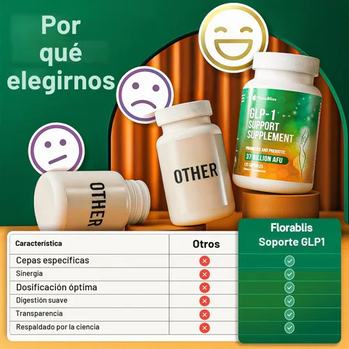 Vista 4 de FloraBliss Akkermansia, Bacillus, achicoria, berberina, vitamina D y B2