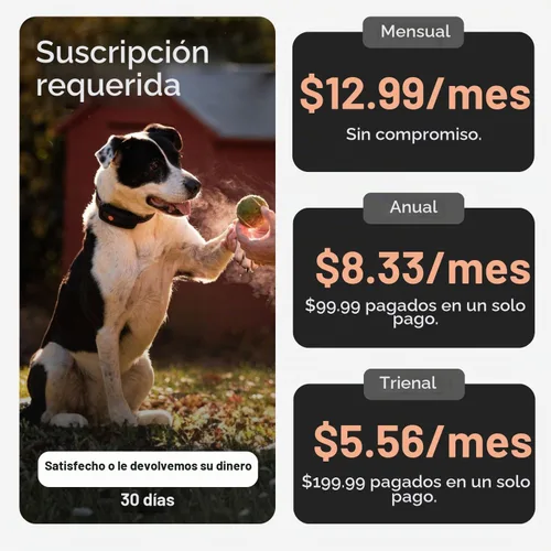 Vista 6 de Weenect Dog XT - Nuevo collar GPS para perros Antena XL Impermeable Collar Julius-K9 integrado ultra duradero Requiere suscripción