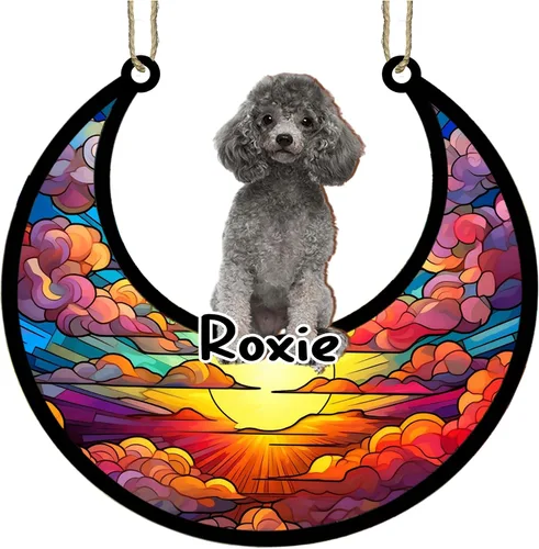 Vista 66 de LOVELYPOD Adorno de Navidad personalizado para perro pastor australiano, atrapasoles conmemorativo, adorno de Navidad de pastor australiano