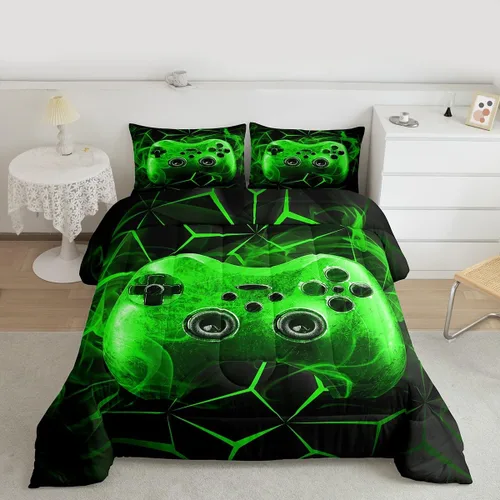 Vista 46 de Feelyou Juego de ropa de cama de sirena suave para niños y niñas, juego de edredón de escamas de peces oceánicos, tamaño individual, edredón
