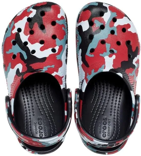 Vista 6 de Crocs Zuecos unisex de camuflaje clásicos para niños