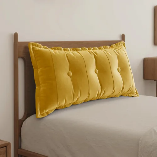 Vista 15 de WOWMAX Almohada rectangular para cabecero, almohada para respaldo de cama, almohada para sentarse en la cama, almohada de apoyo para la espalda