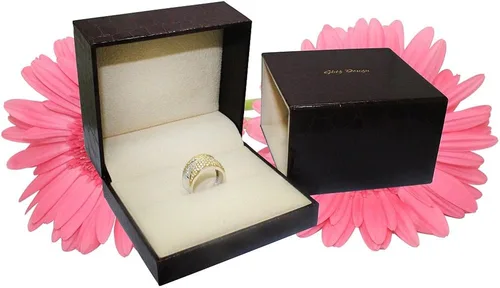 Vista 5 de Anillo de diamante negro de corte marquesa, oro de 14 quilates, 1,50 quilates