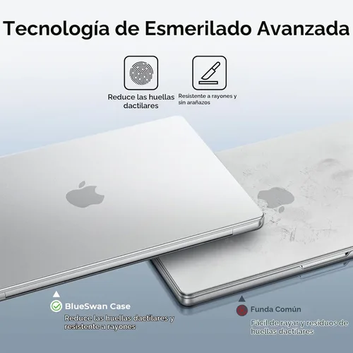 Vista 2 de BlueSwan - Funda mate para MacBook Pro 14 M5-M1 Pro/Max 2026-2021