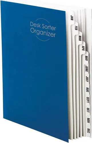 Vista 16 de SMEAD Clasificador de archivos alfabético expandible, color azul oscuro, tamaño carta, 20 divisores, pestañas laminadas, paquete de 5