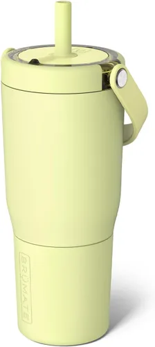 Vista 42 de BrüMate Resa - Vaso de viaje 100% a prueba de fugas de 25 onzas con asa y pajilla, popote SoftSip flexible, funda de silicona para mayor