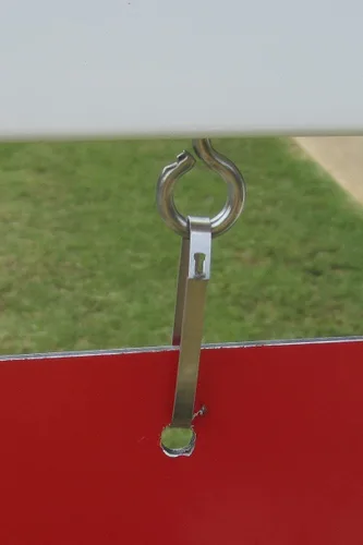 Vista 5 de Poste se señal de vinilo de PVC de propiedad inmobiliaria – Color blanco (Solo)