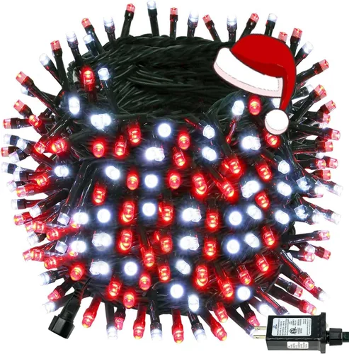 Vista 38 de Cadena de luces de Navidad conectables de 42 pies con 100 luces LED