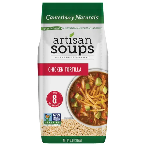 Vista 10 de Canterbury Naturals Mezcla de sopa artesanal, mezcla de sopa de fideos con pollo, sin OMG, hace 8 porciones, bolsa de 6.5 onzas (paquete de 3)
