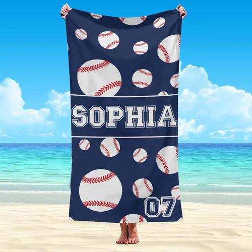 Vista 23 de Artsadd Toalla de playa personalizada para adultos, manta de playa personalizada de baloncesto con nombre inicial como regalo de fiesta para viajes