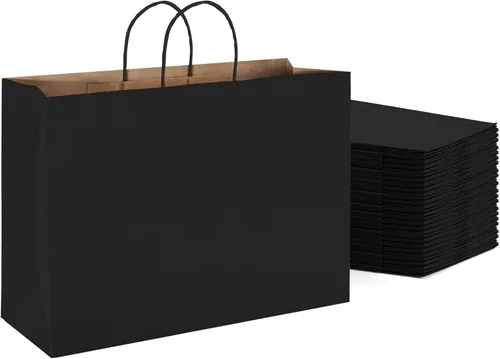 Vista 13 de METRONIC Bolsas de regalo de papel marrón de 5.25 x 3.75 x 8 pulgadas