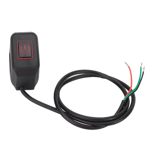 Vista 10 de Yctze Interruptor de manillar de motocicleta de 0.866 in, botón de control universal para faros delanteros (metal ABS) (azul)