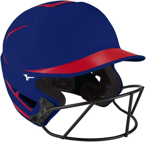 Vista 6 de Mizuno Casco de bateo de sóftbol F6 Fastpitch para adultos con máscara