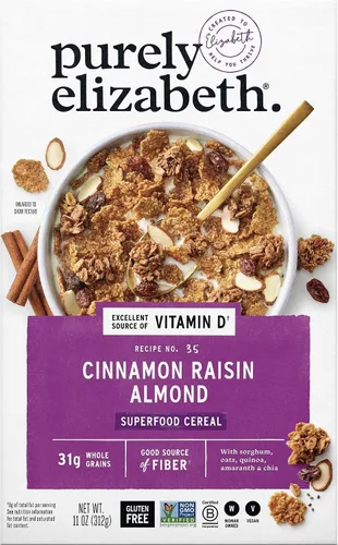 Vista 10 de Purely Elizabeth Cereal Chocolate Almond 11 OZ
