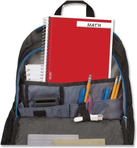 Vista 4 de Mead Cuaderno de 3 materias con rayas universitarias, 9.5" x 6