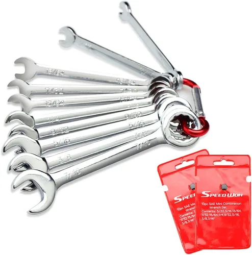 Vista 10 de SPEEDWOX Juego de llaves pequeñas de 4 mm-11 mm y 5/32 "-7/16" juego