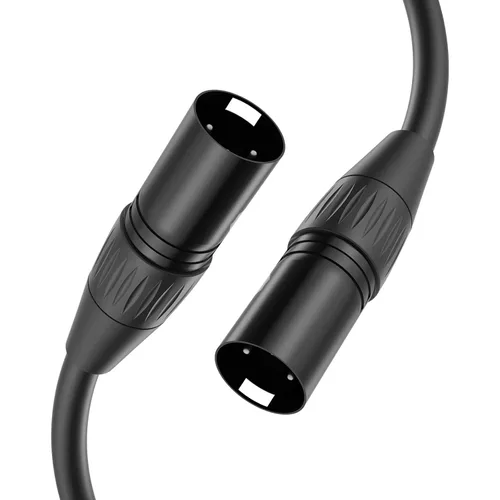 Vista 13 de Cable de micrófono XLR de alta calidad de 5 pies hembra a hembra, paquete de 2